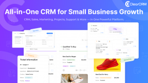 ClearCRM Comprehensive CRM Suite with built-in automation builder