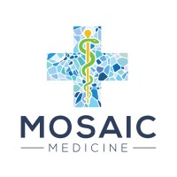 Mosaic Medicine logo with tagline emphasizing personalized care for balance, strength, and vitality.
