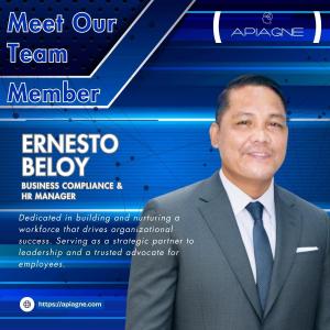 Ernesto Espinosa Beloy, Business Compliance & HR Manager