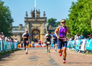 Athletes competing at Blenheim Palace Triathlon