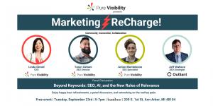 Pure Visibility presents Marketing ReCharge! September edition