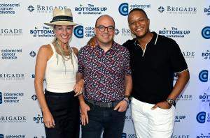 Colorectal Cancer Alliance CEO Michael Sapienza  joins Craig Melvin and Lindsay Czarniak  at the Bottoms Up Invitational to raise awareness and funds for colorectal cancer.