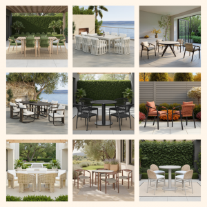 Armen Living's outdoor dining collection offers something for every style and asesthetic, with prices you simply can't beat.