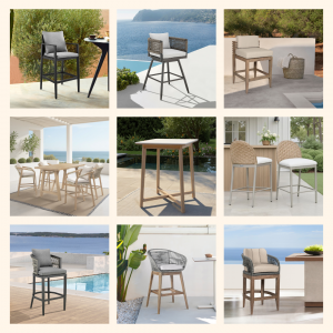 Elevate your outdoor entertaining with Armen Living bar and counter stool designs in every size, finish and material.