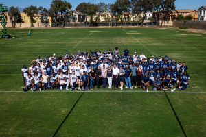 Georgia Southern University Eagles and Staybridge Suites Teams in a Group Photo
