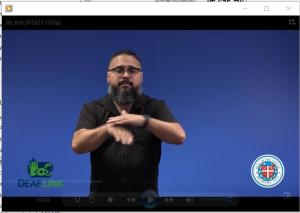 Individual Providing the Information in Sign Language