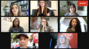UnchainedTV's panel of commentators and reporter on scene
