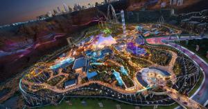 Six Flags Qiddiya - aerial