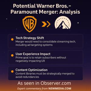 Potential Warner Bros.-Paramount Merger -- Technical Analysis