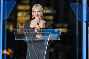 Selma Blair Receiving the CineHealth Lifetime Achievement Award