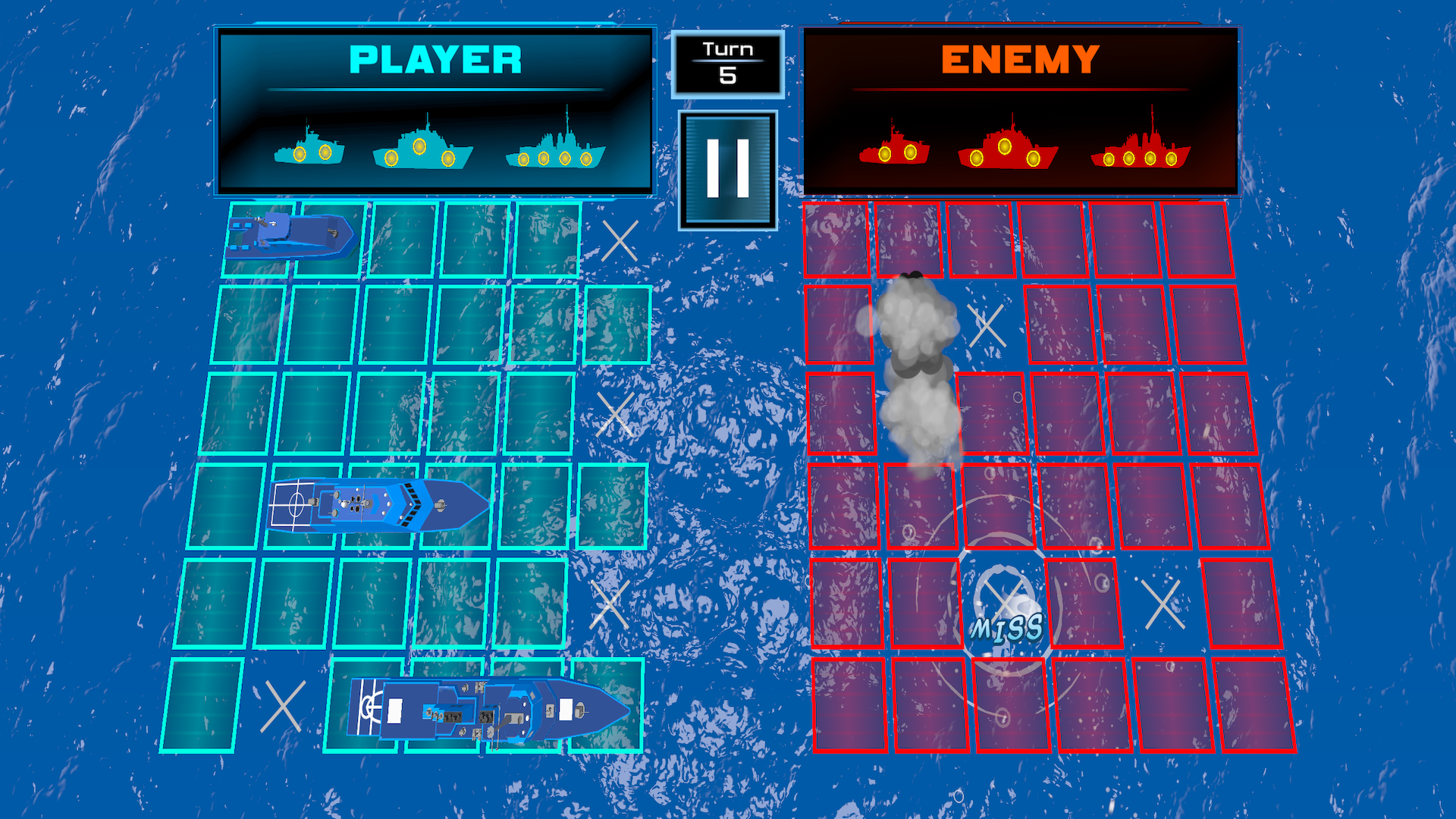 Enhanced Battleship Combat grid mode