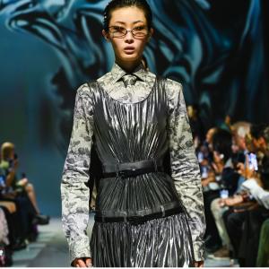 Model on the Runway at SHAO Fashion Show