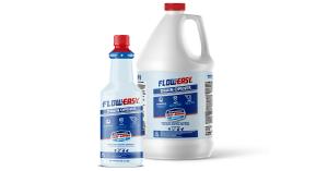 FlowEasy popular 20oz and 32oz drain opener bottles.