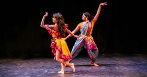 Sahasra Sambamoorthi and Ahtoy Juliana in a sold-out performance at the Rose Nagelburg Theatre. Photo by Gabby Piamonte.