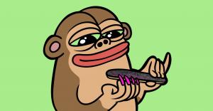 POX token cartoon character with pink nails, symbolizing the project's relaxed, self-aware culture and non-toxic community tone.
