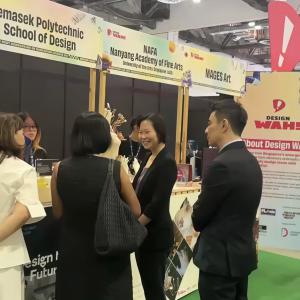 Minister of State for Foreign Affairs and Trade Industry, Ms. Gan Siow Huang Visiting Design WAH! Showcase