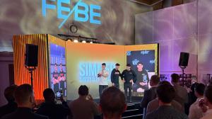 FEBE100 Simmer collecting their award