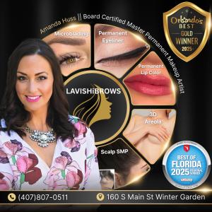 Award Winning Permanent Makeup by Amanda Huss at LAVISHiBROWS