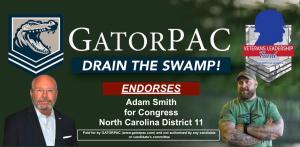GatorPAC/Veterans Leadership Fund Endorses Adam Smith for Congress in NC-11