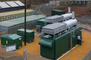 Terra Firma Energy's Droitwich Spa plant generates electricity to the grid with 2 MTU Hydrogen ready gen sets