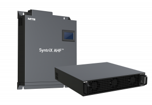 Image of the SyntriX AHF wall mount module along with the rack mount module.