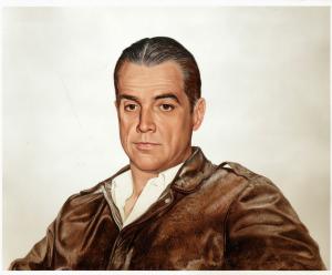 Exclusive original portrait of Howard Hughes commissioned by Hughes, painted by Mario Zamparelli, iconic aviation art"