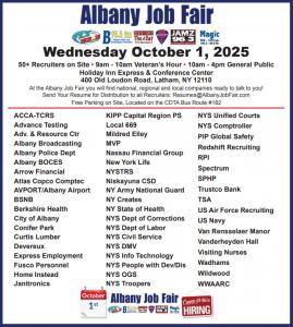 Albany Job Fair Recruiters List