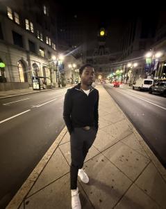 Martyn Kingsley (MartynGBuckets) standing in Philadelphia’s Broad Street historic district, representing MGBSP Services’ commitment to institutional-grade financial practices and disciplined operations.