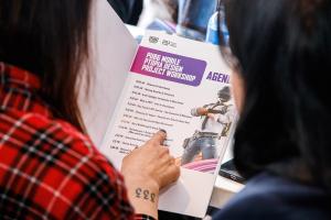A PDP workshop was held for more than 40 students and participants