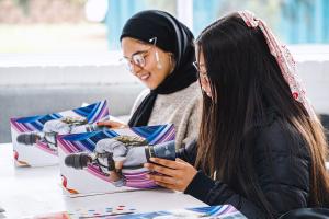 The PDP workshop program explored creativity, digital art, and the links between gaming and visual culture, offering students hands-on opportunities to learn and experiment