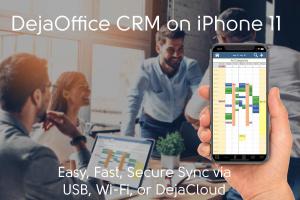 iPhone 11 featured with DejaOfffice CRM