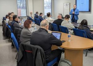 Saleem Musallam teaching a class on spinal decompression marketing