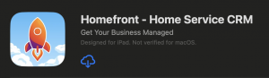 Homefront CRM In the App Store