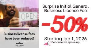Image showing 50% cut in the business license tax