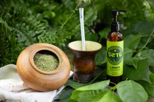 A bottle of Setu Daily Cleanser with Moringa and Yerba Mate best fash face wash for men