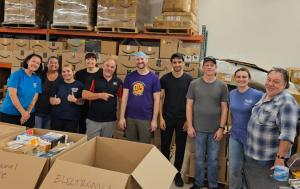 6 Pallets Broken down and Sorted by the Full Crew