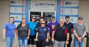the Group standing outside of the Help Center in Bristol PA