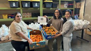Donation at the Hijas Del Campo office