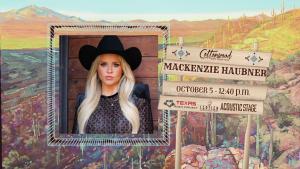 Mackenzie Haubner on the Acoustic Stage presented by Septien Entertainment Group and Texas Music Project at Cottonwood Art Festival in Richardson