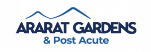 The official logo of Ararat Gardens Post Acute, a Glendale-based provider of post-acute and rehabilitation care services.