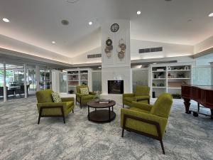 Interior view of the main lounge at Ararat Gardens Post Acute, featuring comfortable seating and a welcoming atmosphere designed for resident relaxation and socialization.