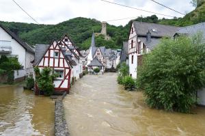 old town, flood, Germany