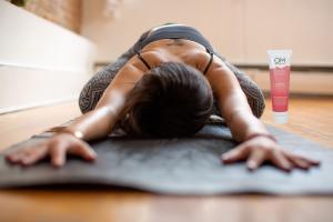 Magnesium body lotion by OM Botanical for yoga community