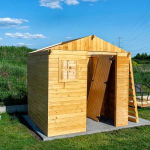 Large wooden garden sheds