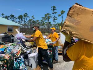 A team of Volunteer Ministers helped clean out and clean up a children’s home on Grand Bahama Island.