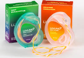 “Luvline Floss PFAS-free dental floss with hydroxyapatite and xylitol for healthier teeth and gums”  “Eco-friendly dental floss in recycled packaging by Luvline”  “Non-toxic BPA-free dental floss with vitamin E for gum health”  “Soft expanding floss for t