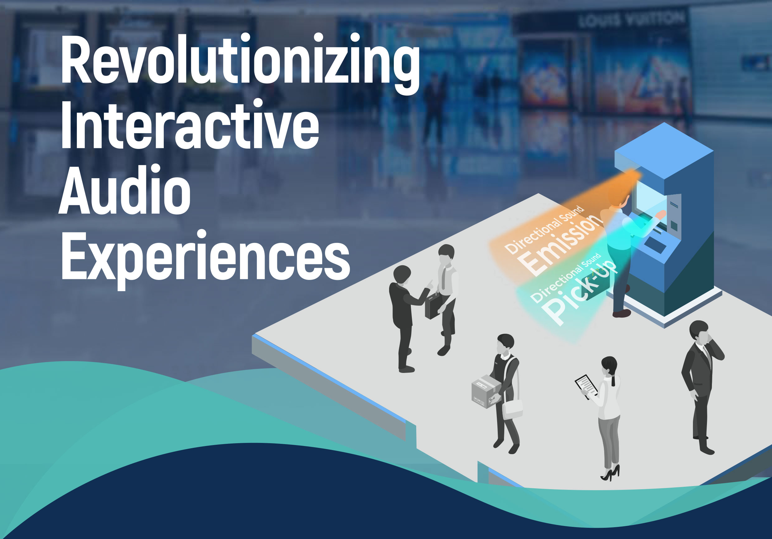 Audfly’s directional sound modules integrated into smart city terminals and digital signage enable targeted audio delivery, improved privacy, and effective noise control in public spaces.