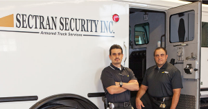 GPS-tracked armored vehicle cash delivery