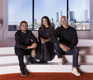 Digitas Health Deputy Chief Creative Officers Widerson Souza and Thiago Fernandes with Chief Creative Officer Allison Ceraso