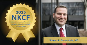 NCKF 2025 Keratoconus Award Dr. Steven Greenstein